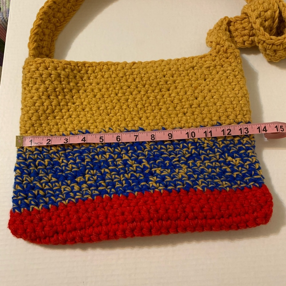 Crossbody Bag Handmade Crocheted - Picture 16 of 16